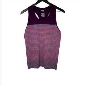 Danskin Now | Purple & Pink Striped Athletic Top